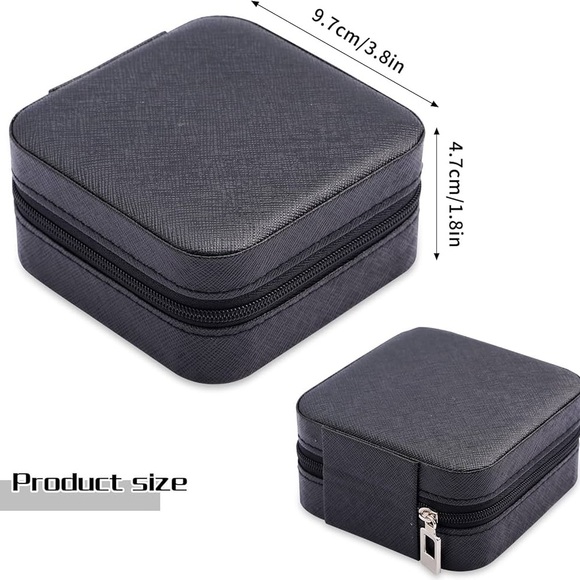 Black Travel Jewelry Case - Picture 9 of 9